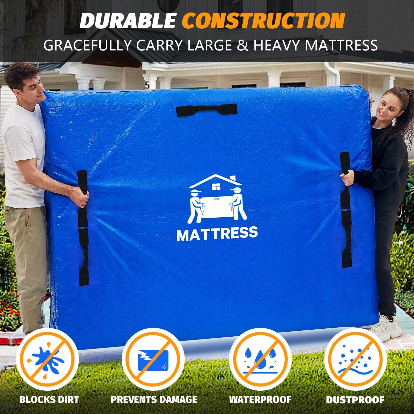 BETU bag uses thick PE material for durability and reuse