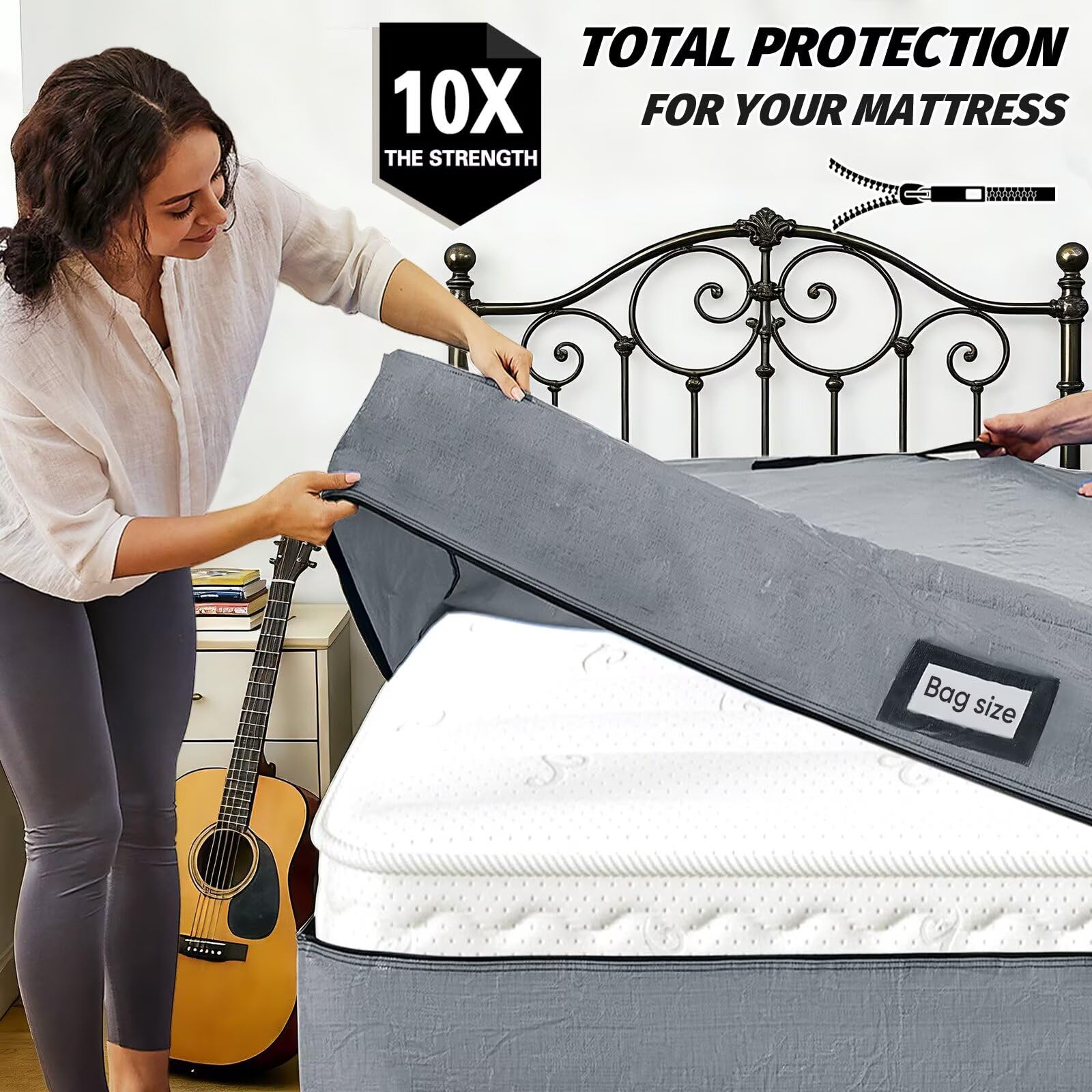 BETU bag features a three-quarter zipper for smooth loading