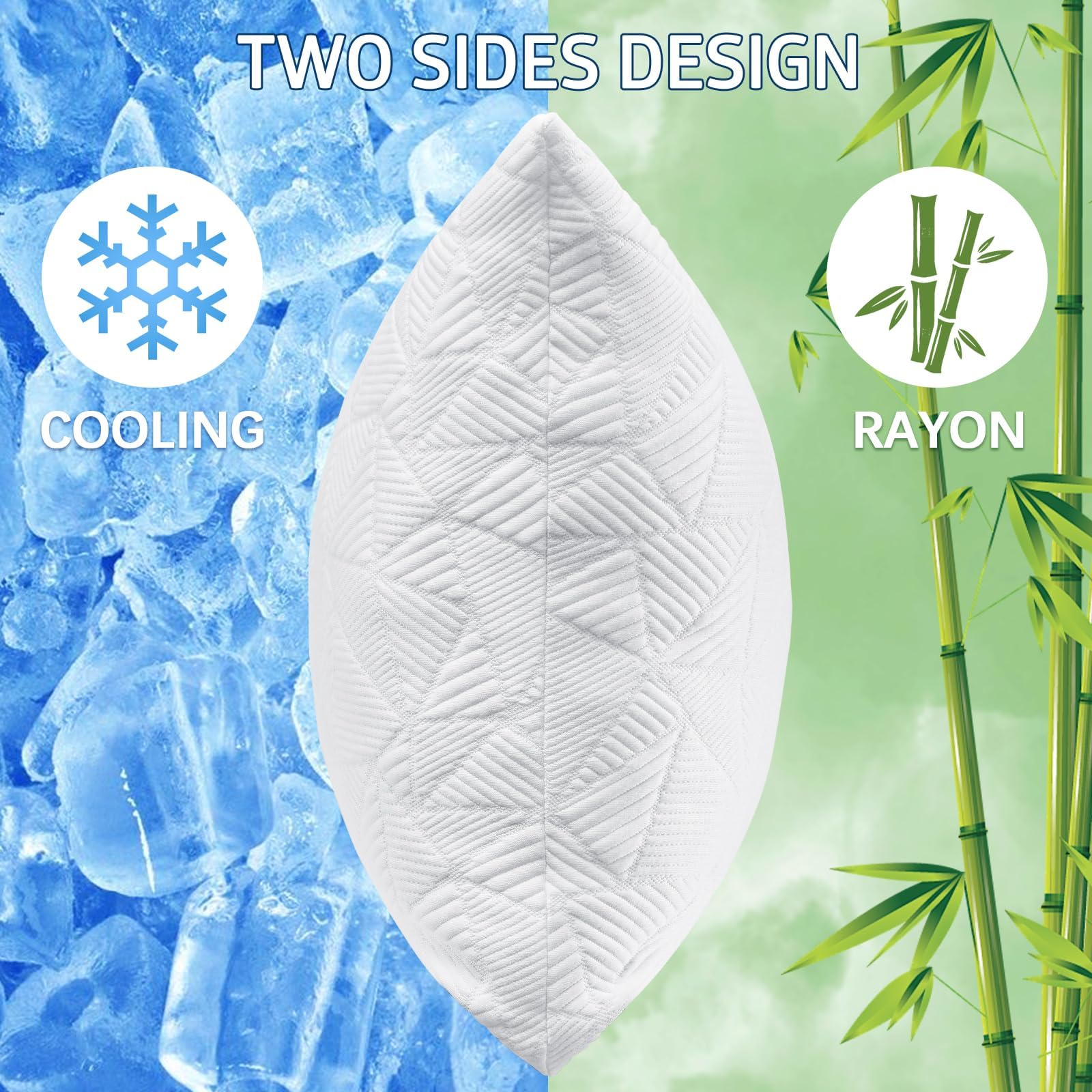 BETU memory foam filling close-up highlights adjustable comfort with shredded foam.