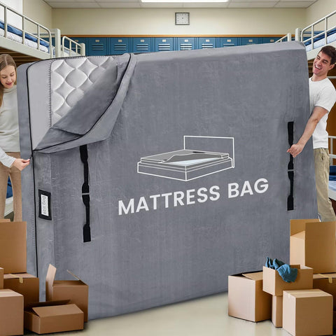 BETU Twin XL mattress bag with eight handles for easy moving