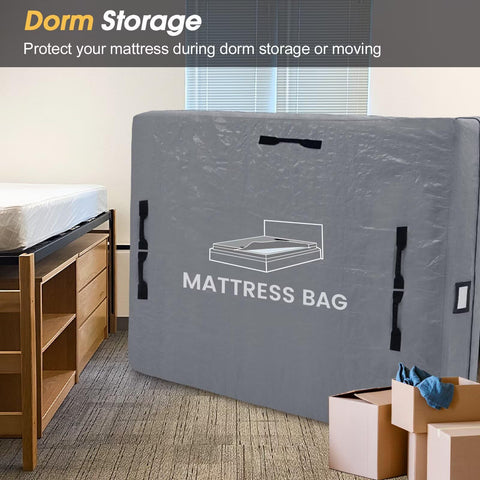 BETU mattress bag in grey waterproof material protects during transport
