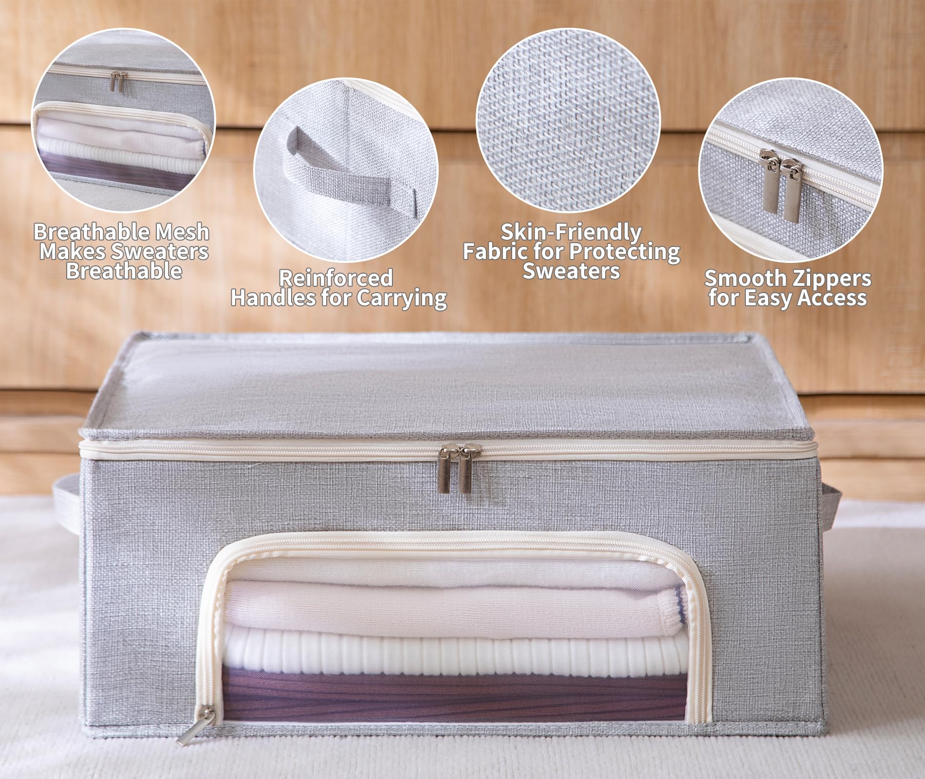 Beveetio fold-flat design for compact closet storage.