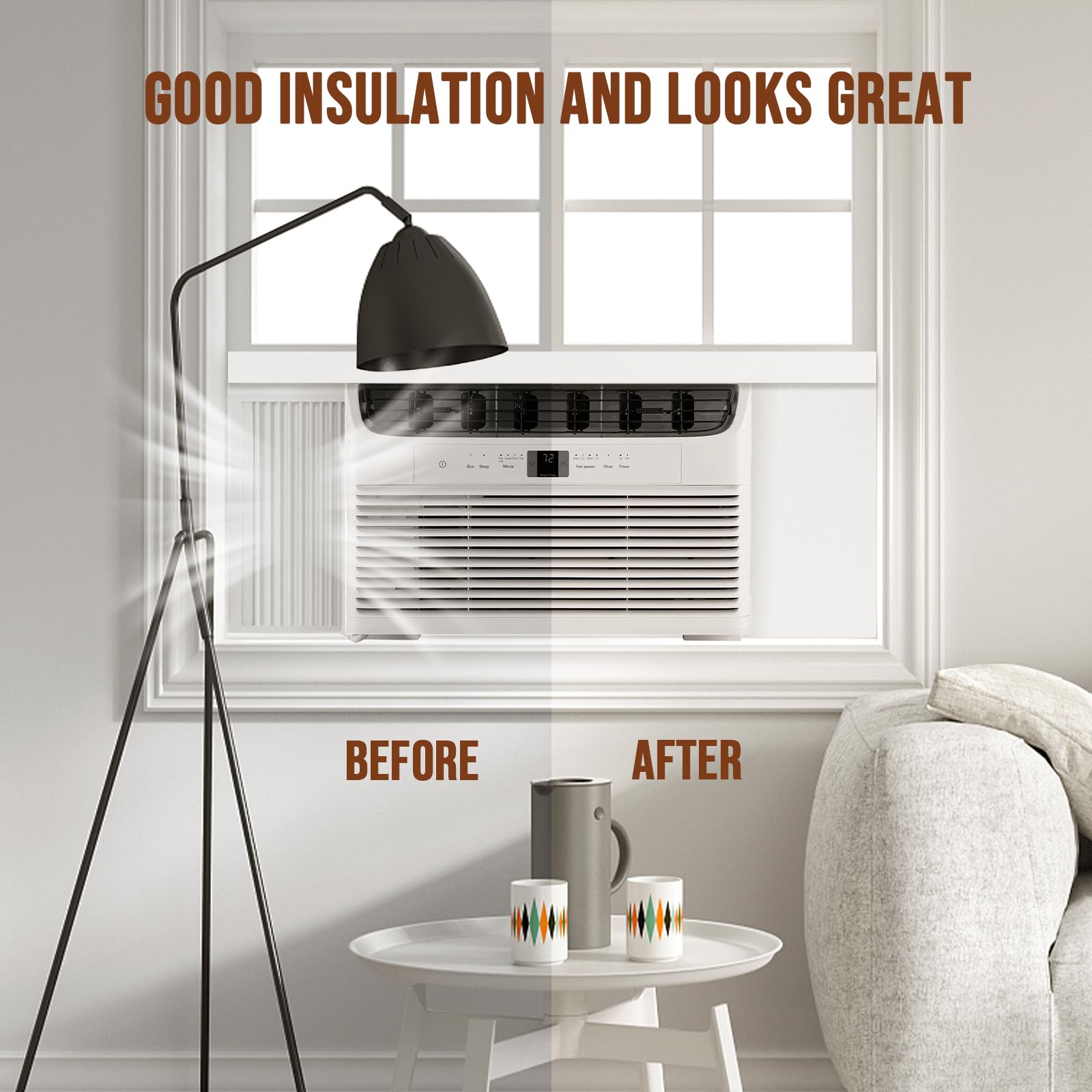 BEWAVE adhesive tape for window AC insulation, strong residue free hold
