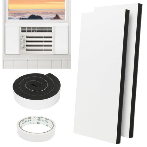 BEWAVE left side insulation panel for window AC unit, seals and improves comfort