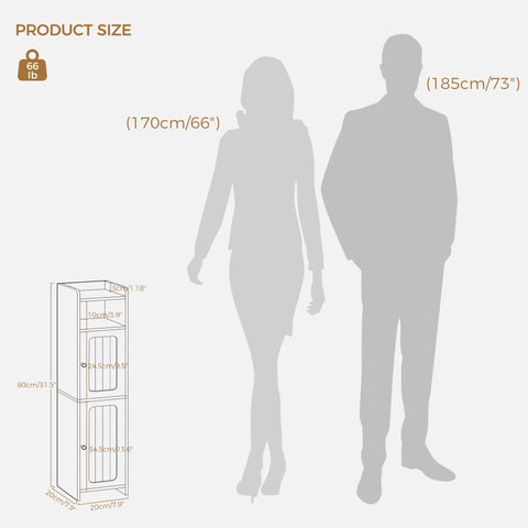 BEWISHOME adjustable-shelves bathroom cabinet reconfigures for different items