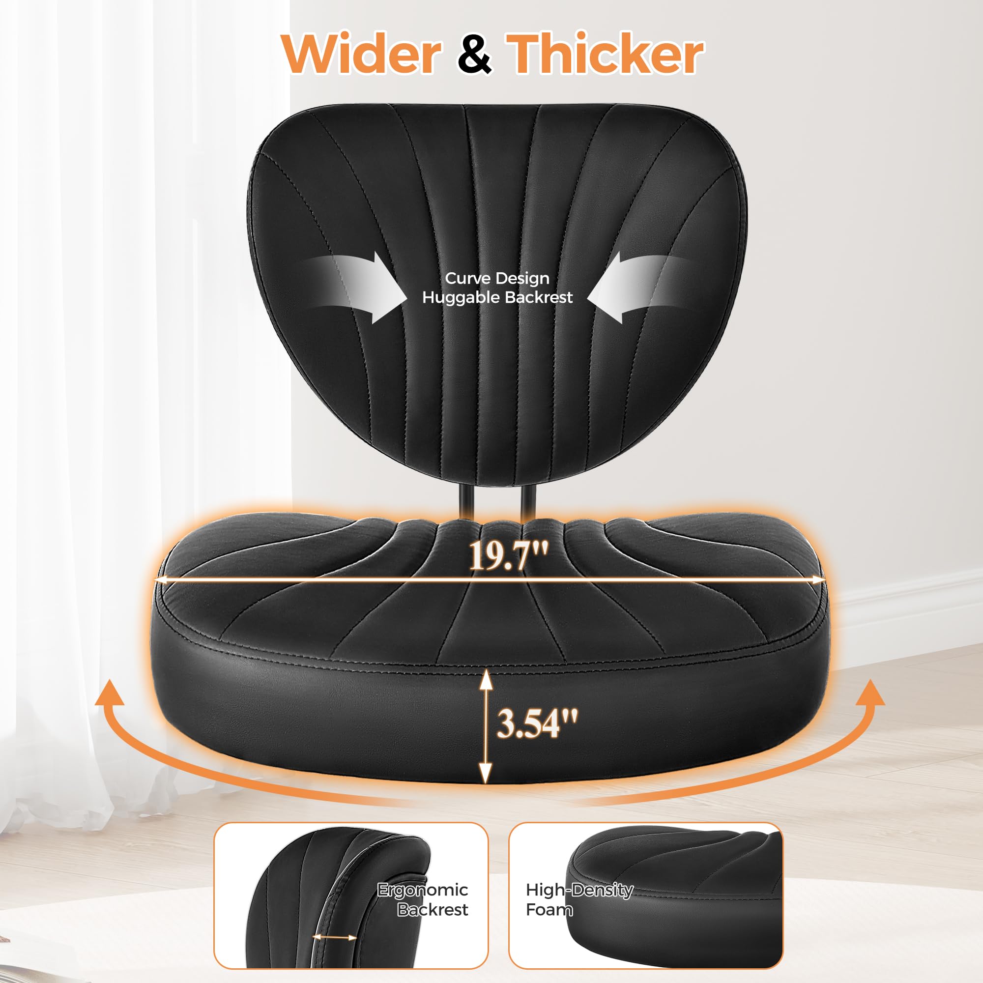 BEWISHOME modern curved silhouette enhances home or office aesthetics