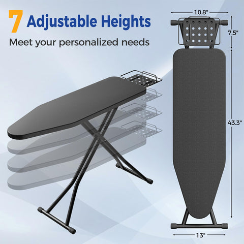 BEWISHOME ironing board heat-resistant cover keeps temps safe for high-heat pressing