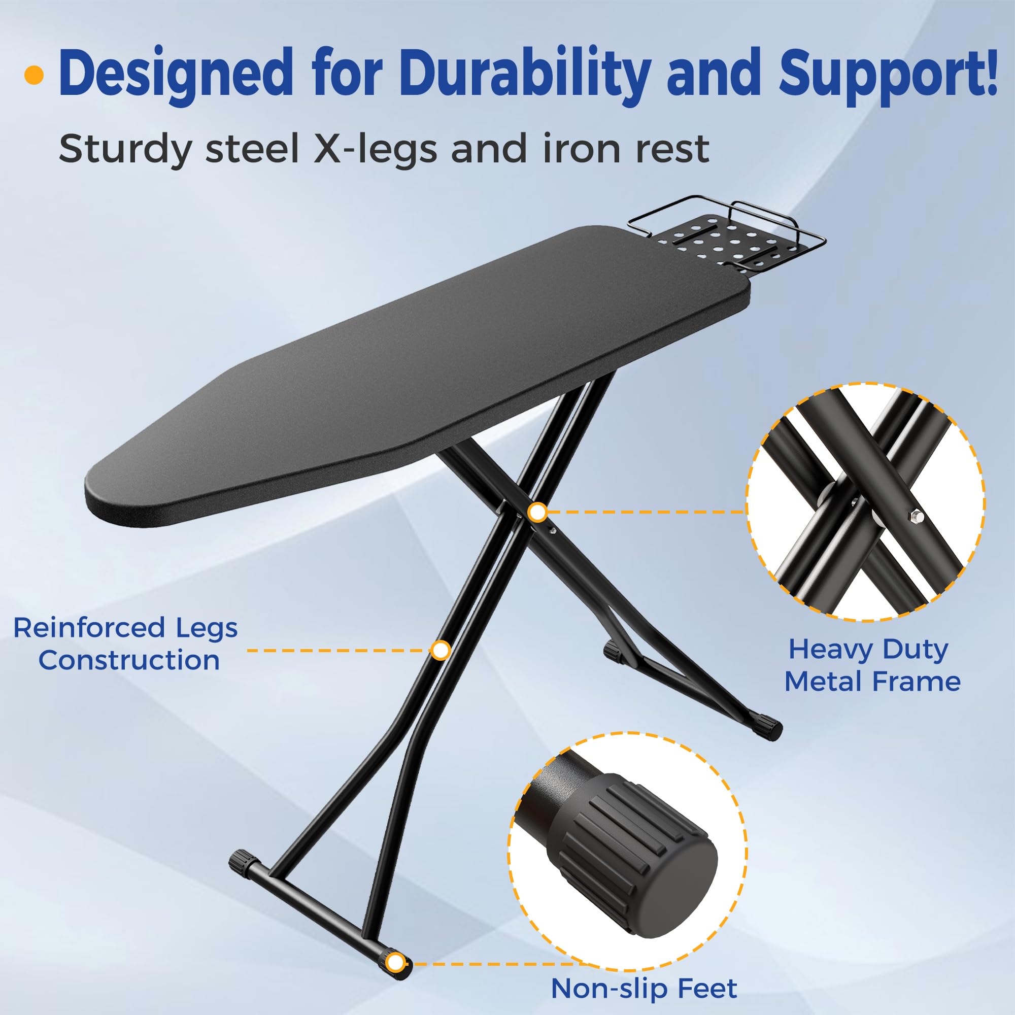 BEWISHOME heat-resistant iron rest keeps the iron safe between presses