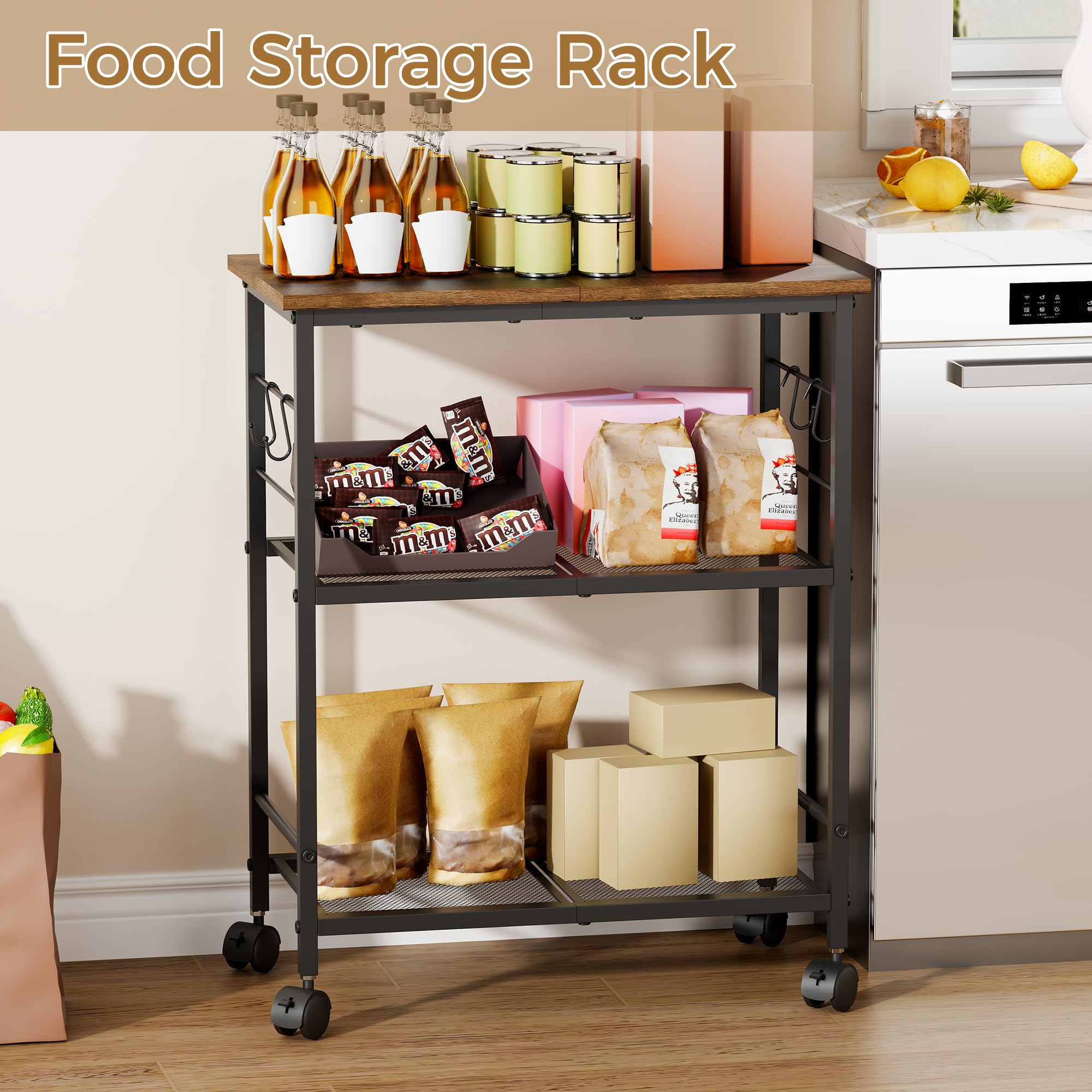 BEWISHOME multi-functional design suits kitchen, living room, bathroom, or office.