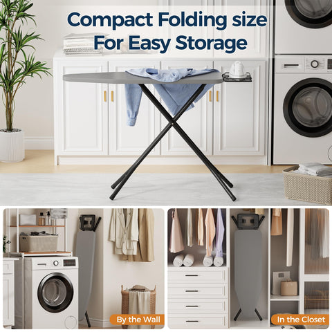 BEWISHOME smooth-glide ironing surface helps fabrics move freely