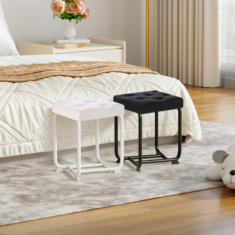 BEWISHOME square ottoman foot stool offers versatile seating