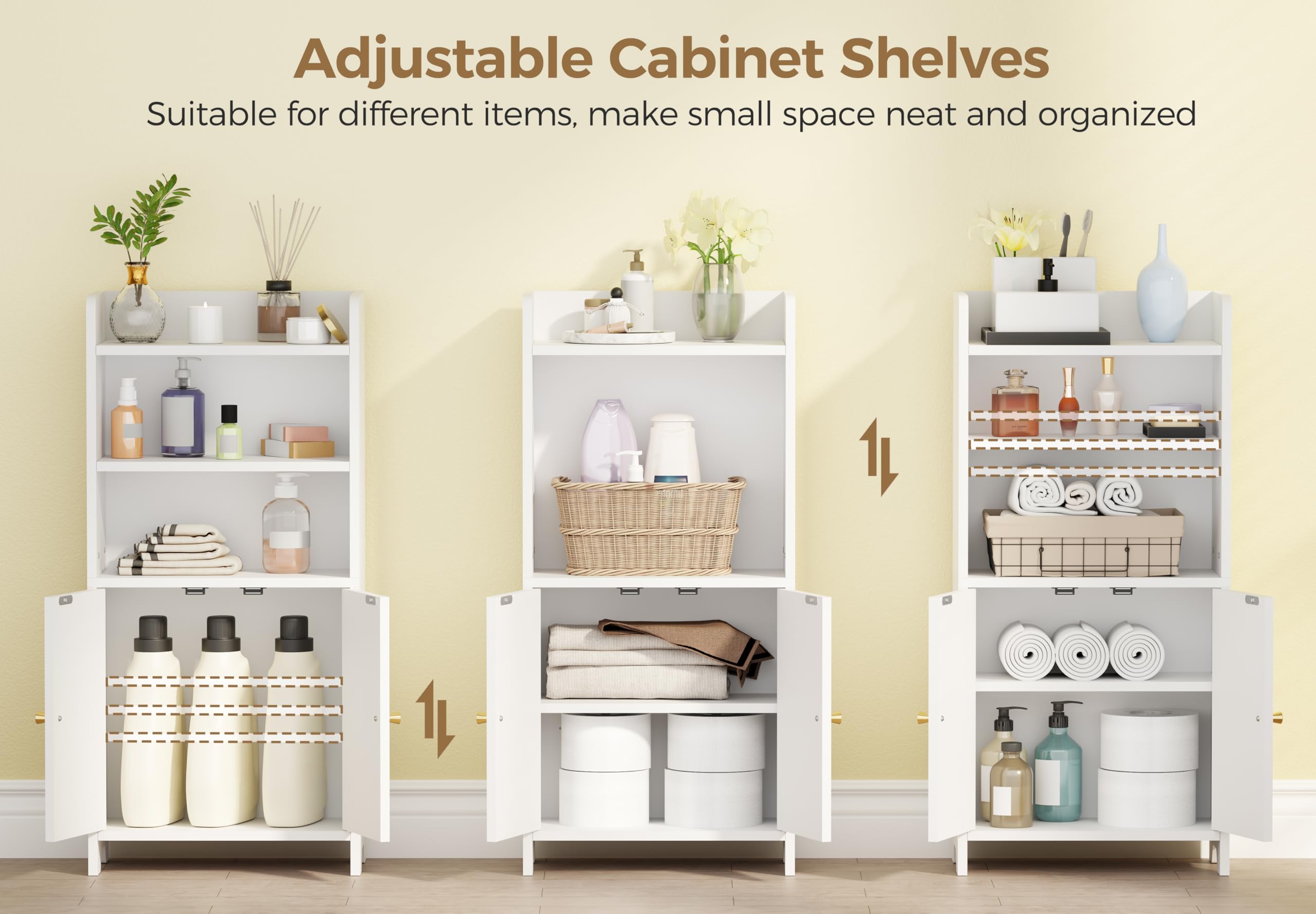 BEWISHOME top semi-open compartment for quick-access items