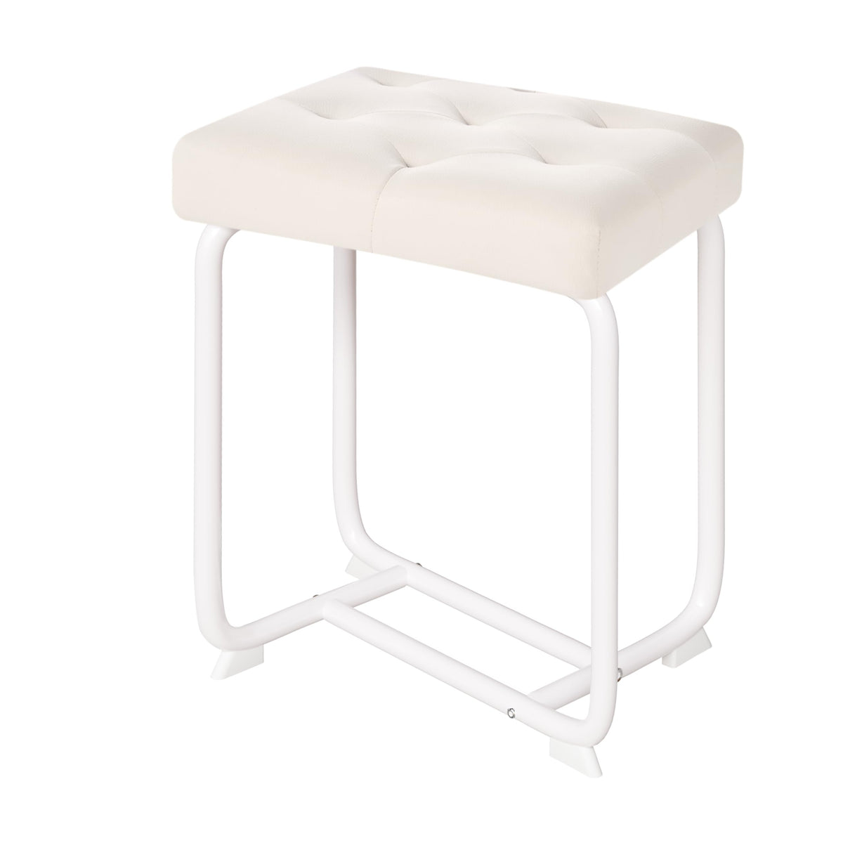 BEWISHOME white vanity chair padded-seat for daily grooming