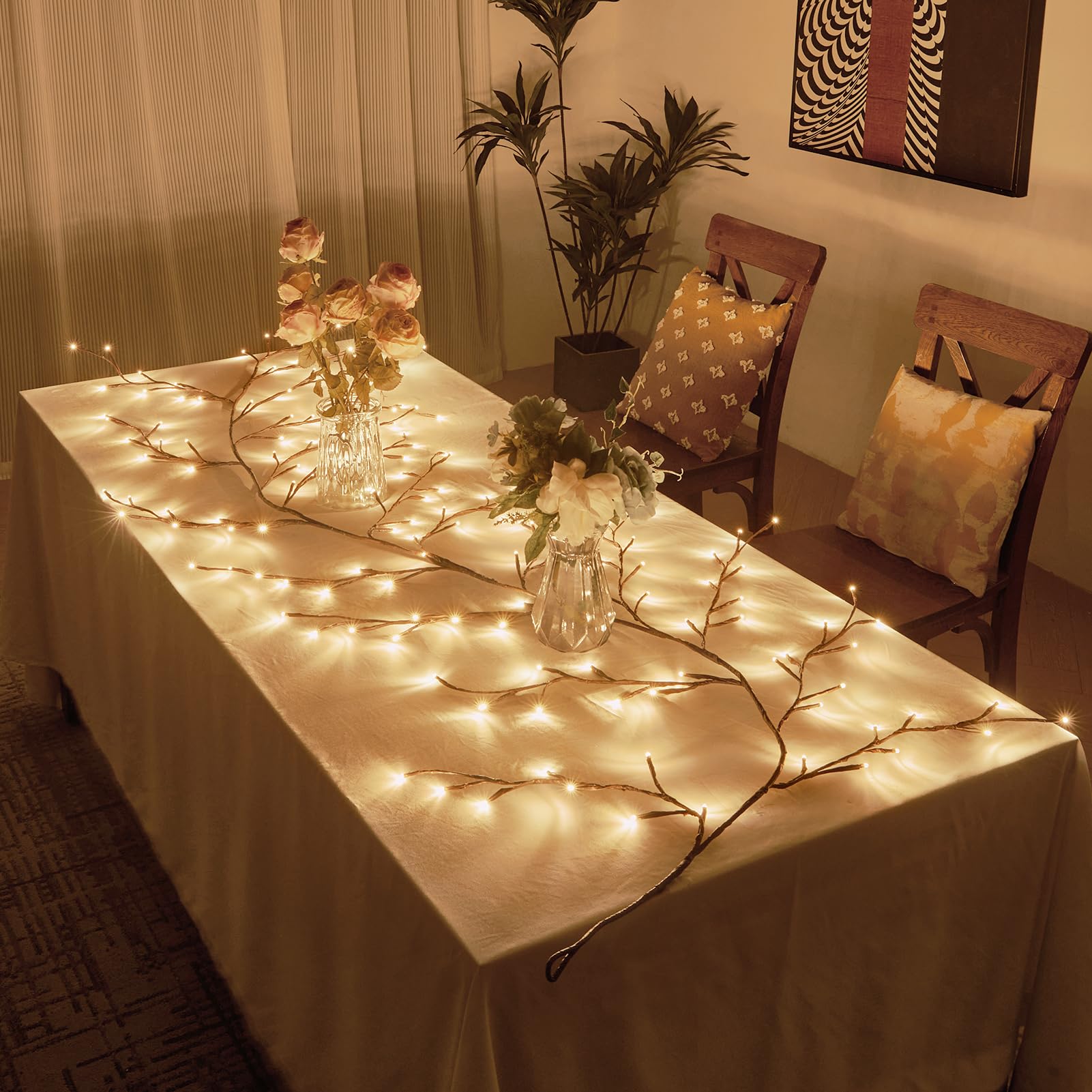 Bexdir Enchanted Willow Vine Lights offer eight modes to customize mood