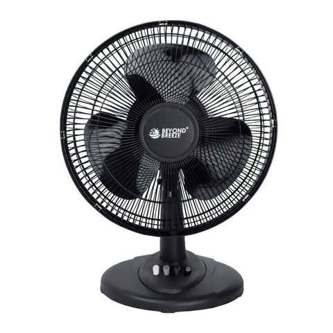 BEYOND BREEZE 12-inch oscillating table fan front view for focused cooling.