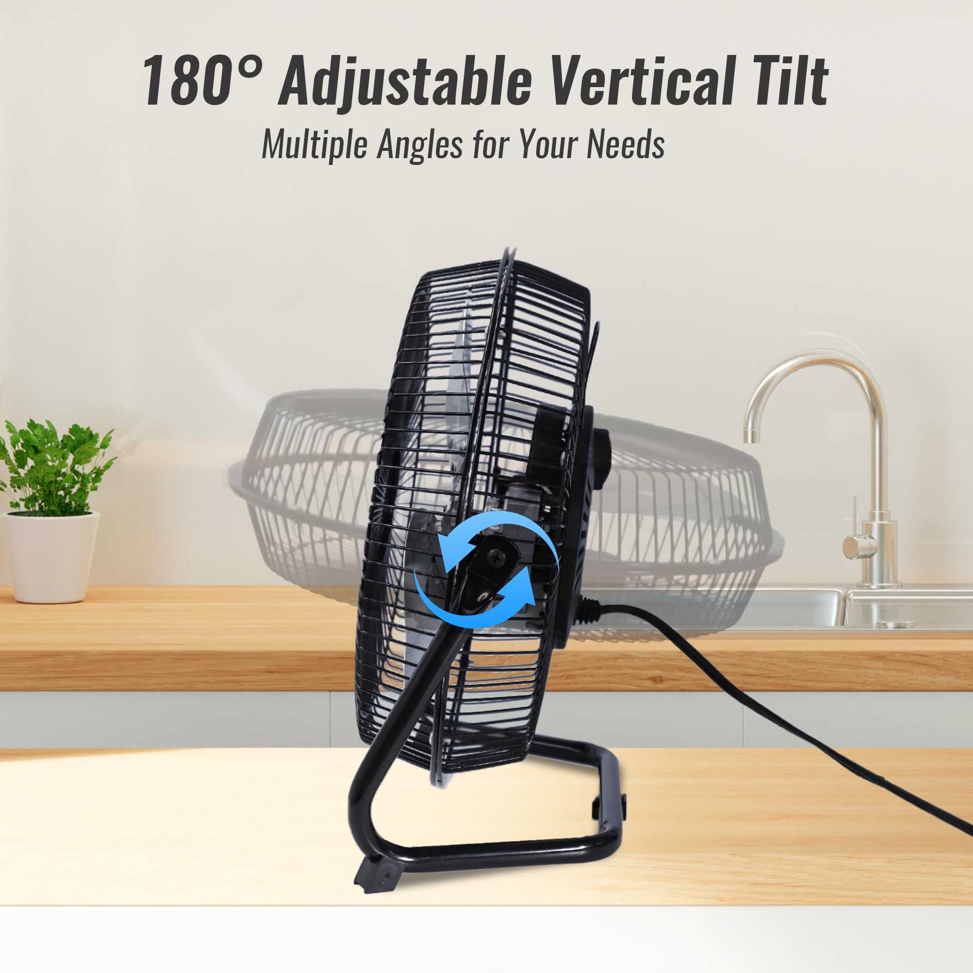 Beyond Breeze all-metal construction ensures durable, long-lasting cooling.