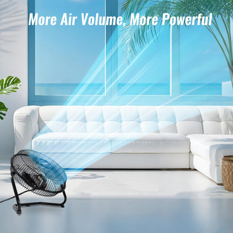 Beyond Breeze floor fan provides cooling in small home or office spaces.