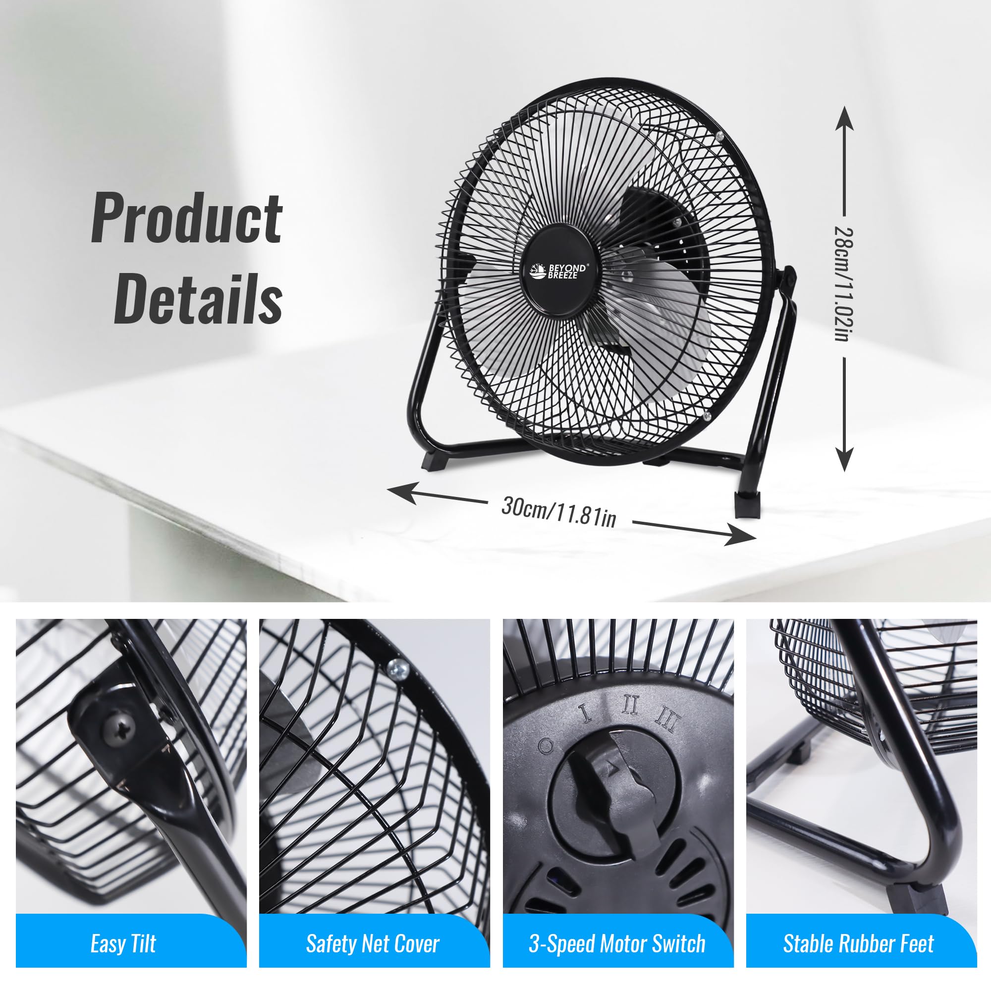 Beyond Breeze with upgraded motor delivers stronger airflow quietly.