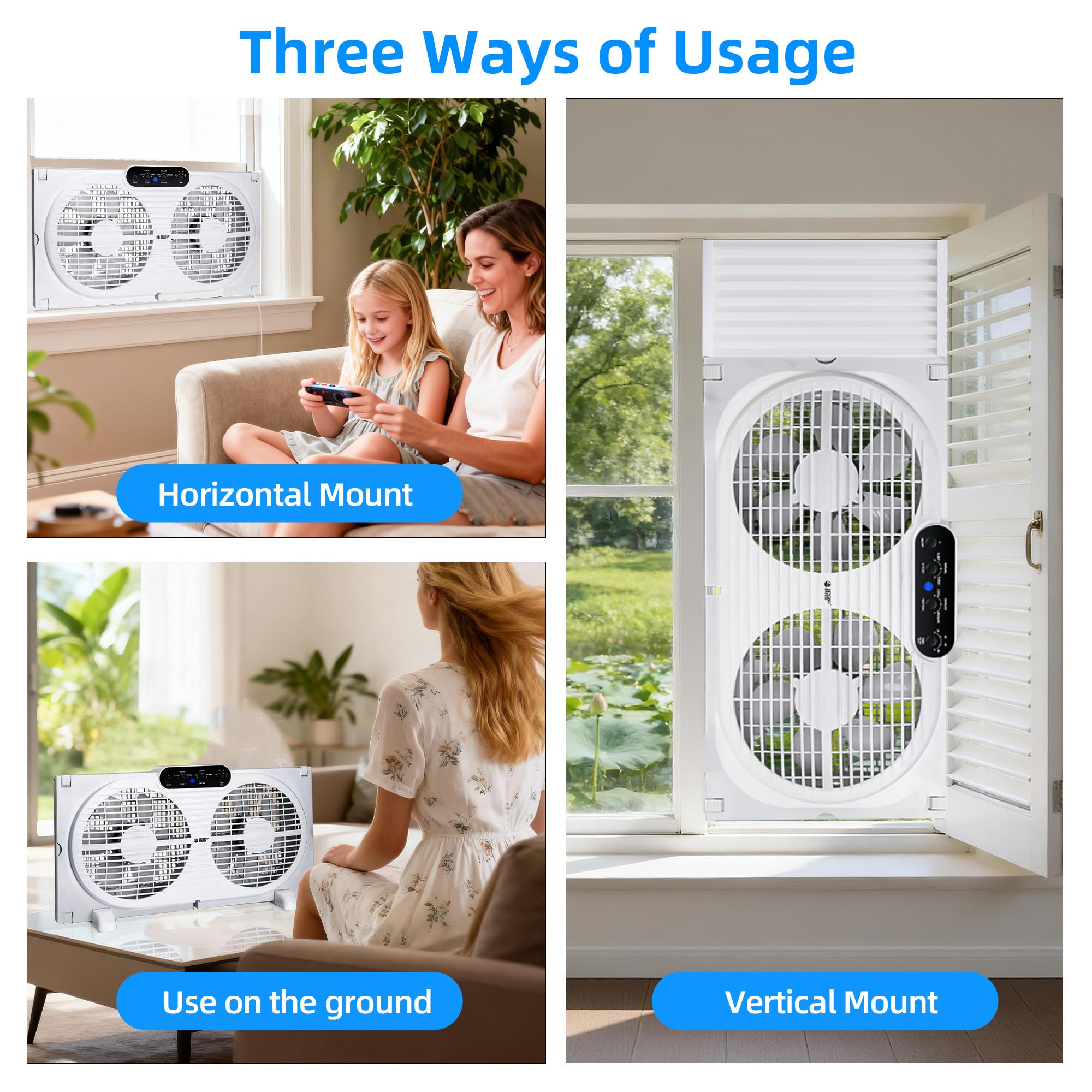 BEYOND BREEZE remote control operation for easy speed and mode changes