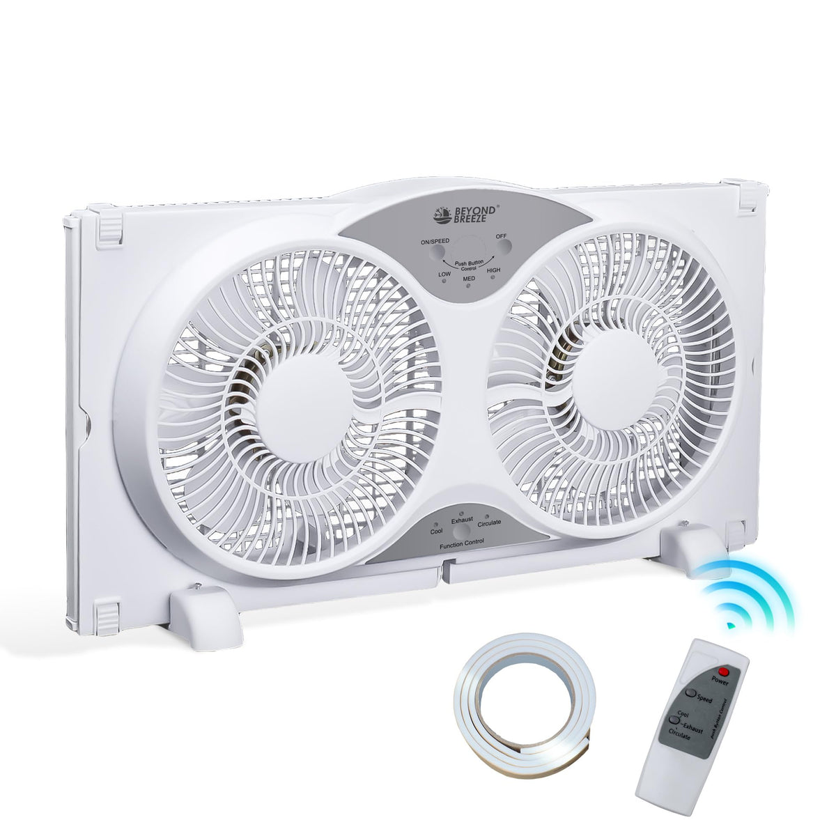 Beyond Breeze window fan showcasing reversible airflow for room comfort