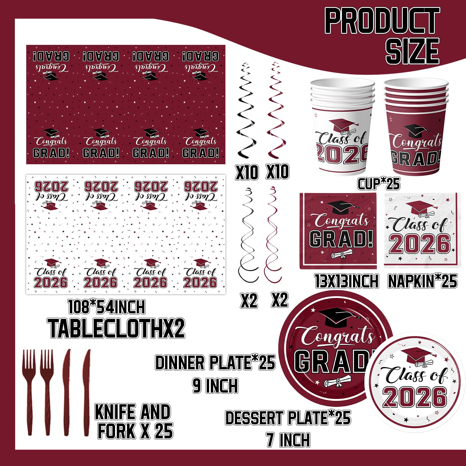 Bezkega 7-inch dessert plates complement sweets with contrast