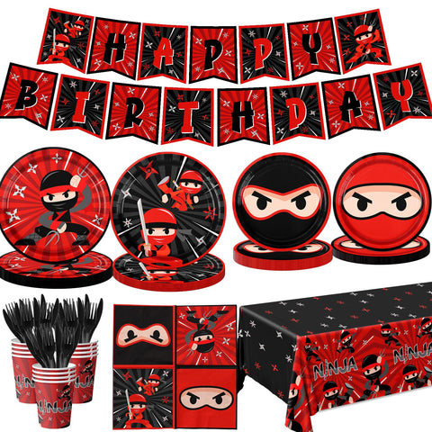 Bezkega Ninja Birthday Banner – bold focal decor for photos and party atmosphere.