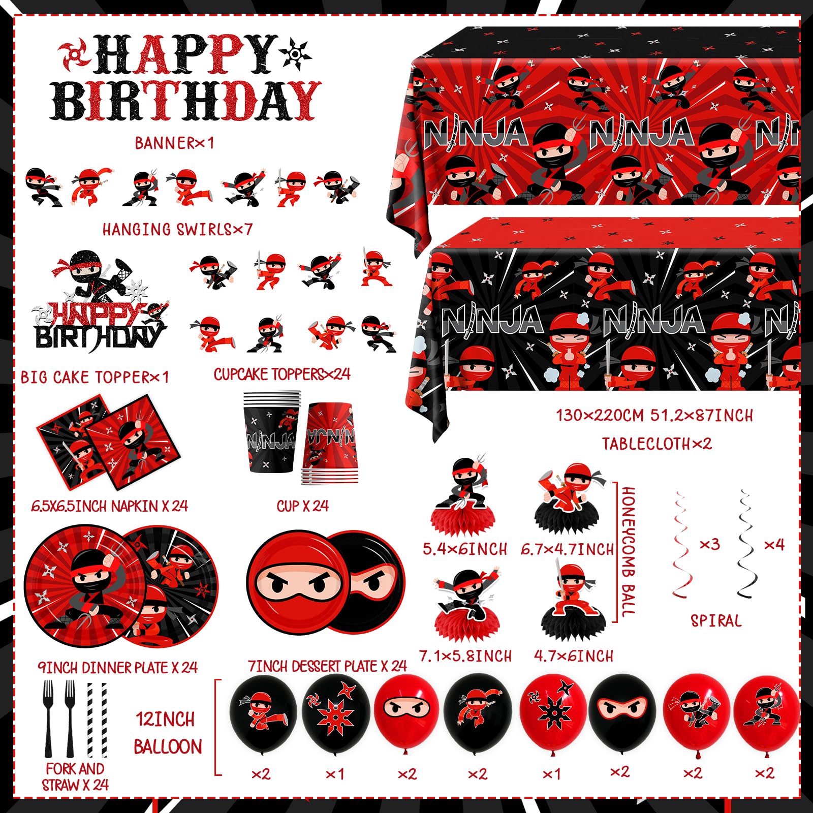 Bezkega Ninja banner welcomes guests and reinforces the theme.