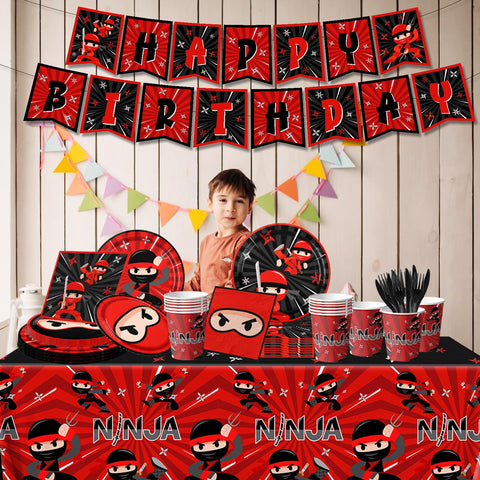 Bezkega Ninja Plates 7inch – colorful dessert plates for kids' portions.