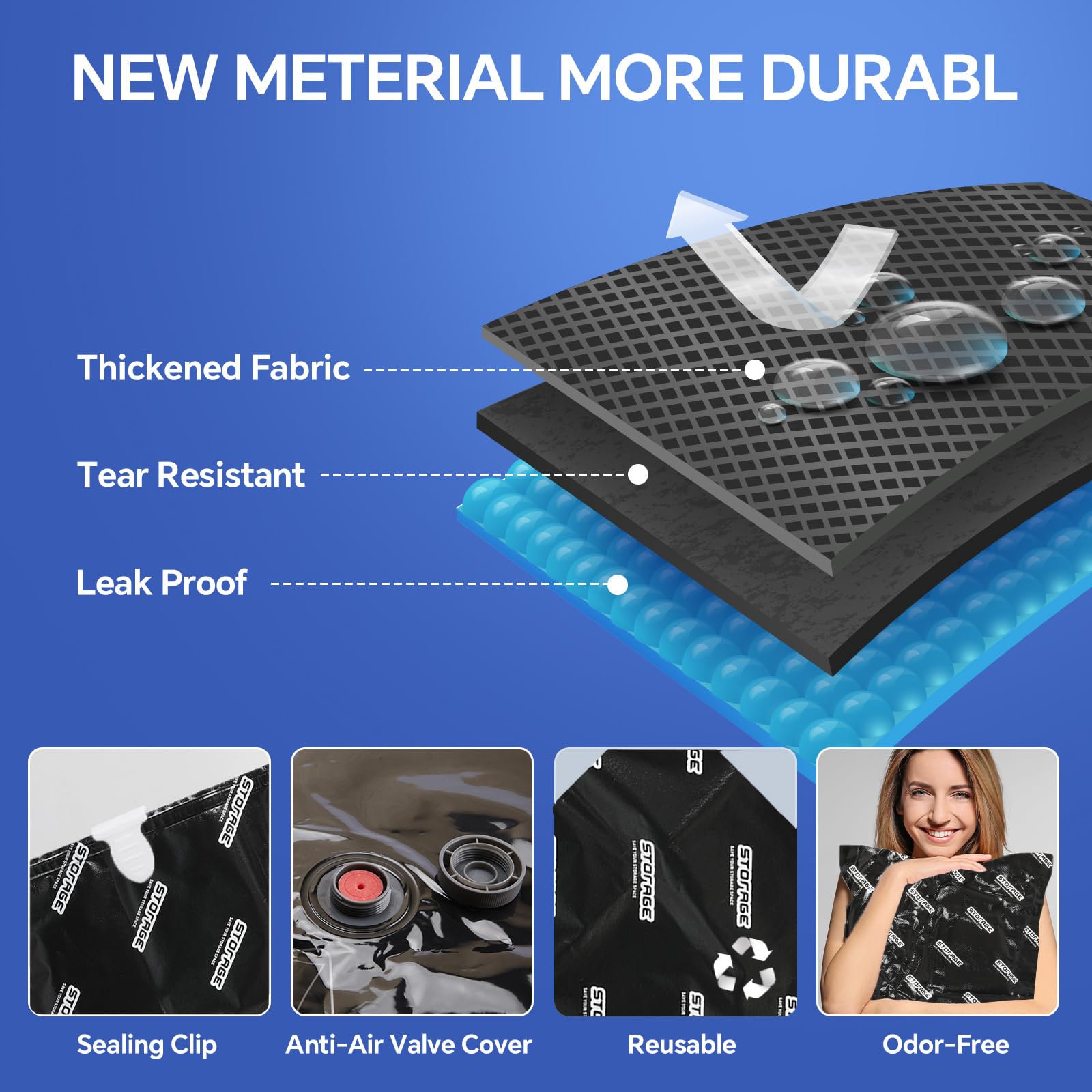 Bfhosehold reinforced non-woven fabric bag for durable storage
