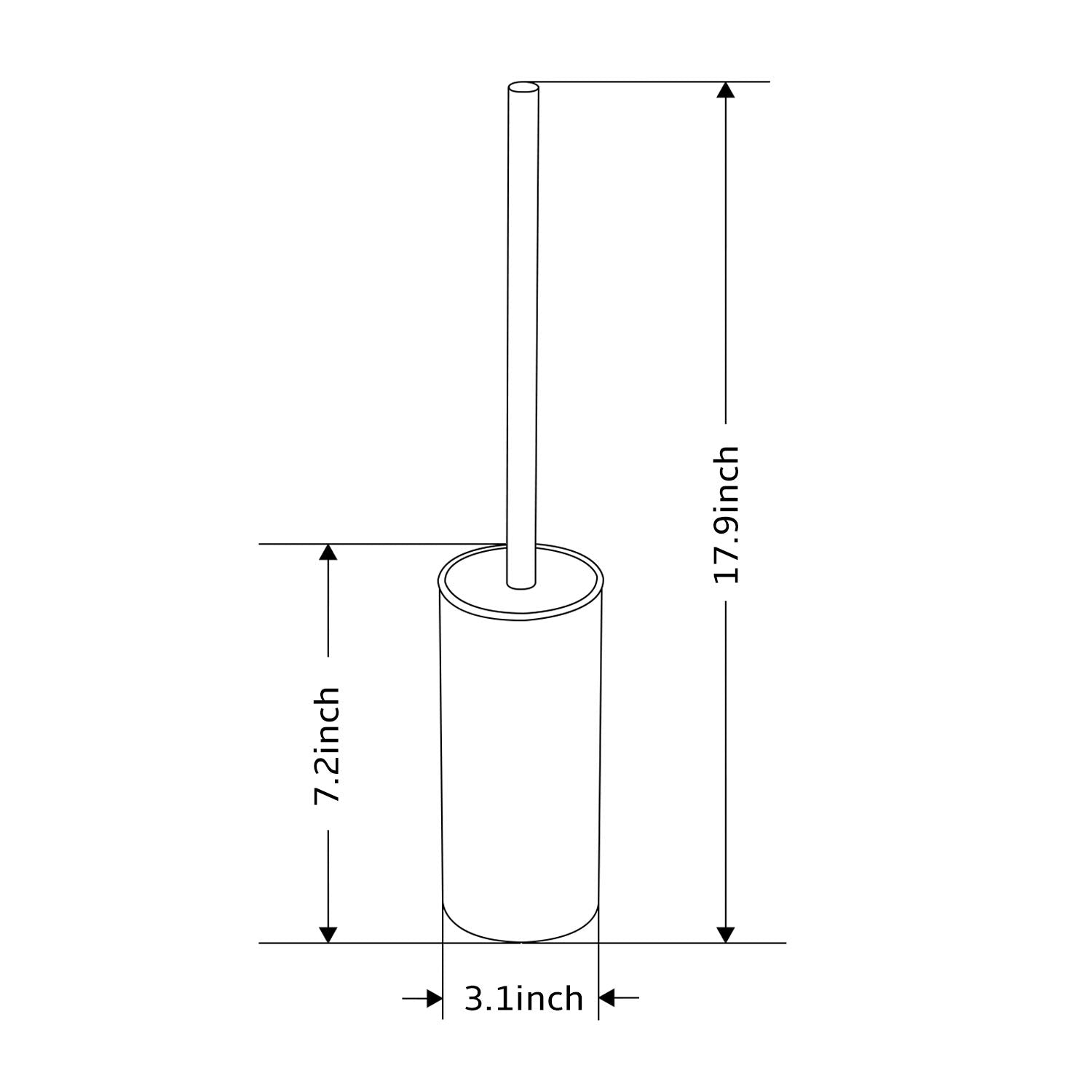 BGL dense 360-degree brush head for thorough cleaning.