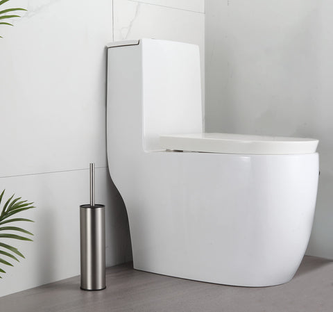 Round-bristle design enables thorough cleaning around the bowl