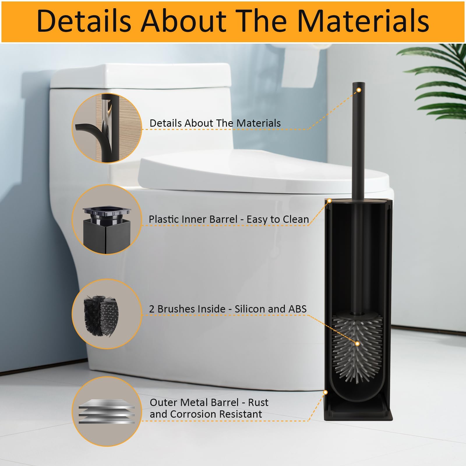 BGL silicone brush for gentle, deep cleaning in bathrooms