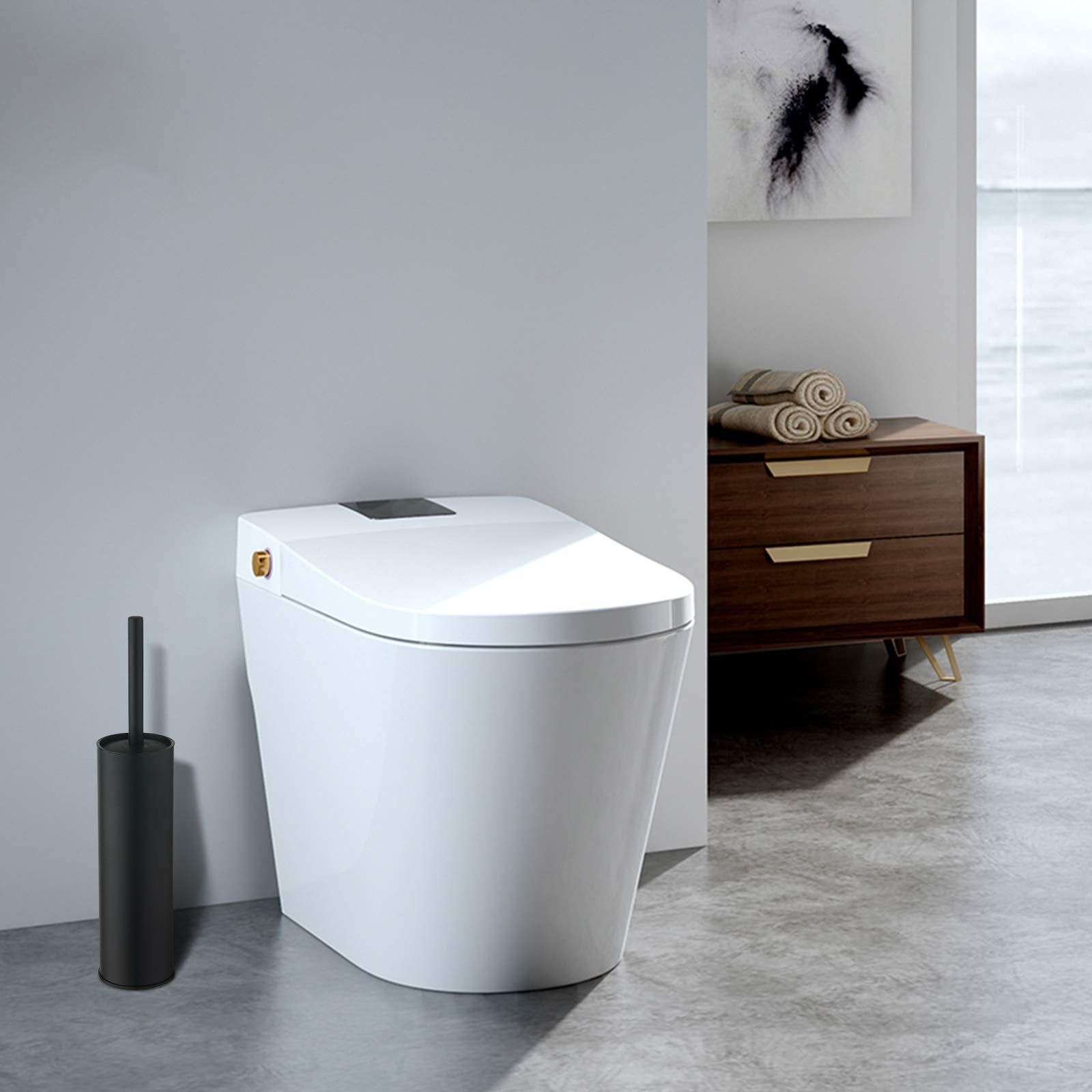 BGL splash-proof cover image demonstrates hands-free cleaning and reduced splashes.
