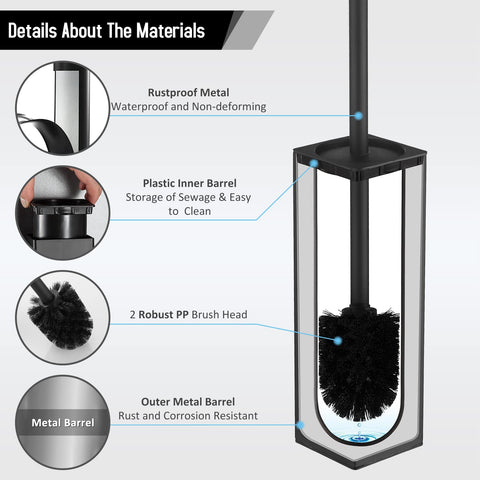 BGL toilet brush holder set in bathroom corner saving space