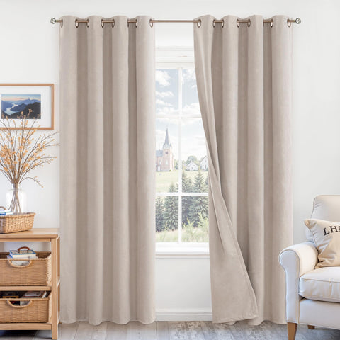 BGment 100% blackout curtains two-panel set for full privacy