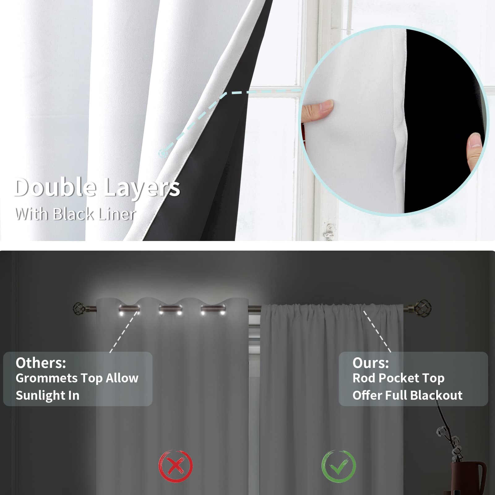 BGment privacy-curtains enhance bedroom and living room with a clean look.