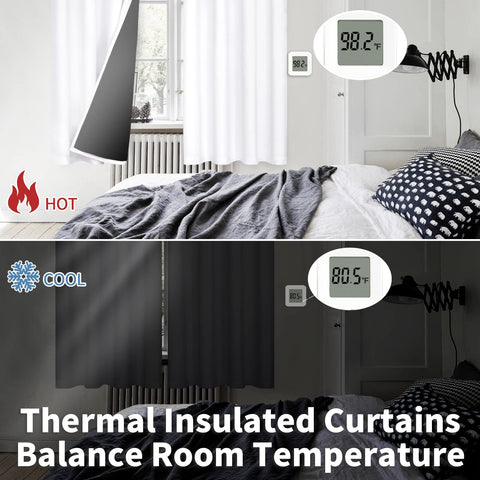 BGment two-layer blackout with lining enhances room darkening and privacy.