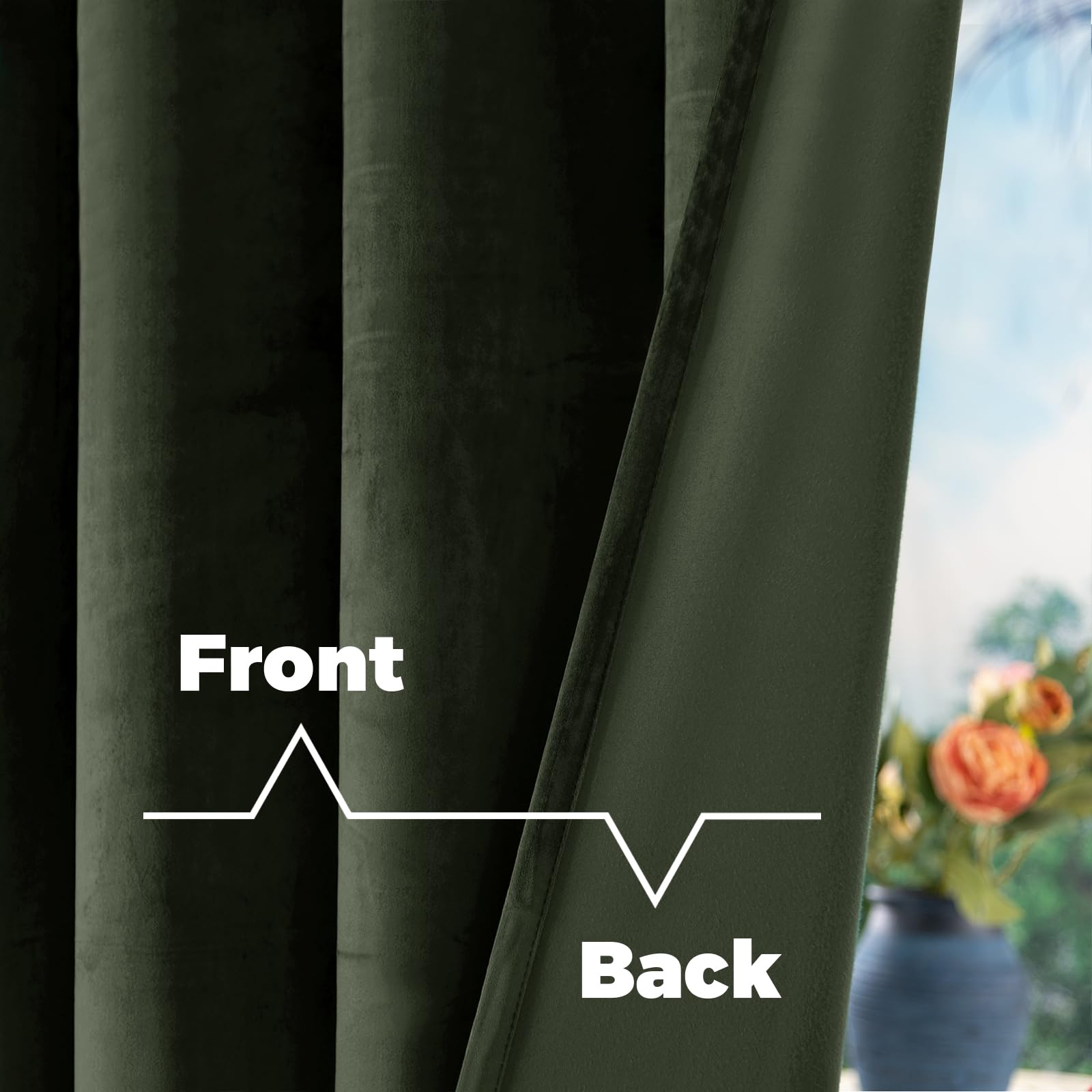 BGment thick drapes provide noticeable light dimming for cozy evenings.