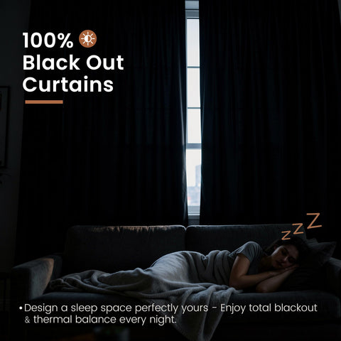 BGment linen blackout curtains two panels side by side for balanced light control and privacy.