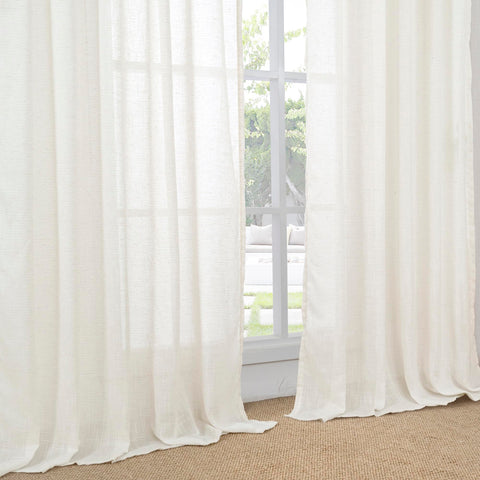 BGment Linen Curtains dining area setup.