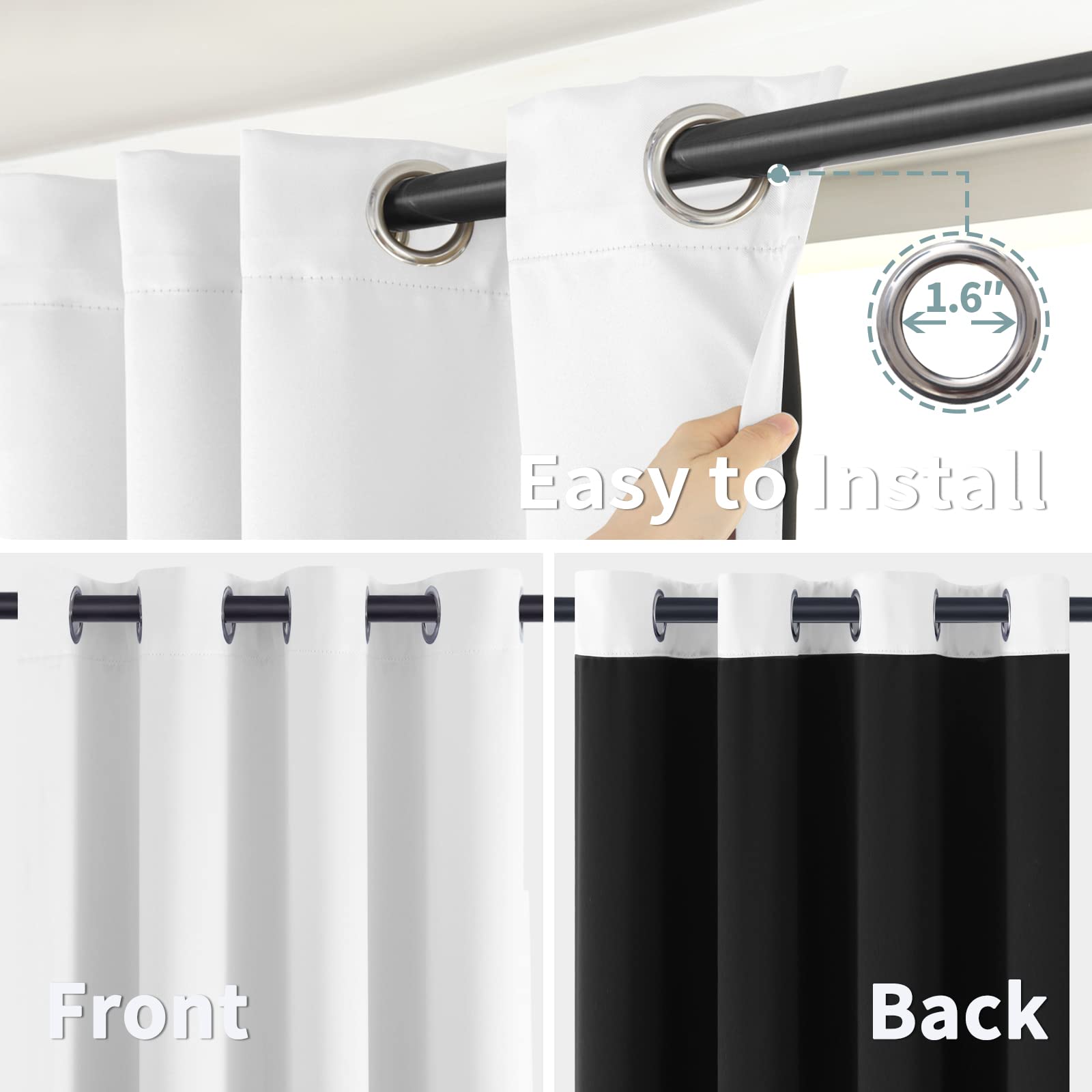 BGment machine washable drapes stay soft, wrinkle-free, and easy to care.