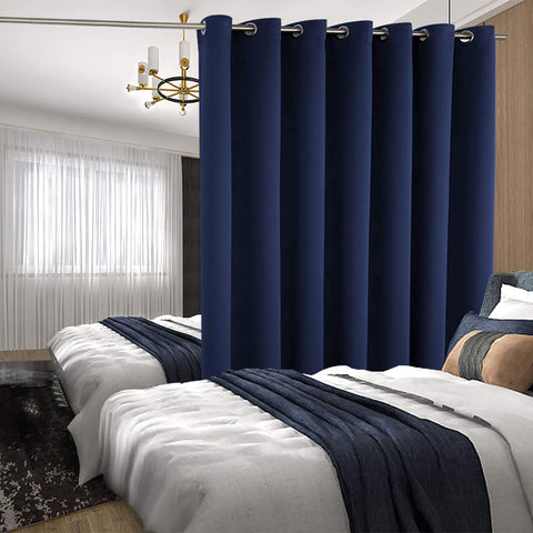 BGment room divider curtain provides private space in shared rooms.