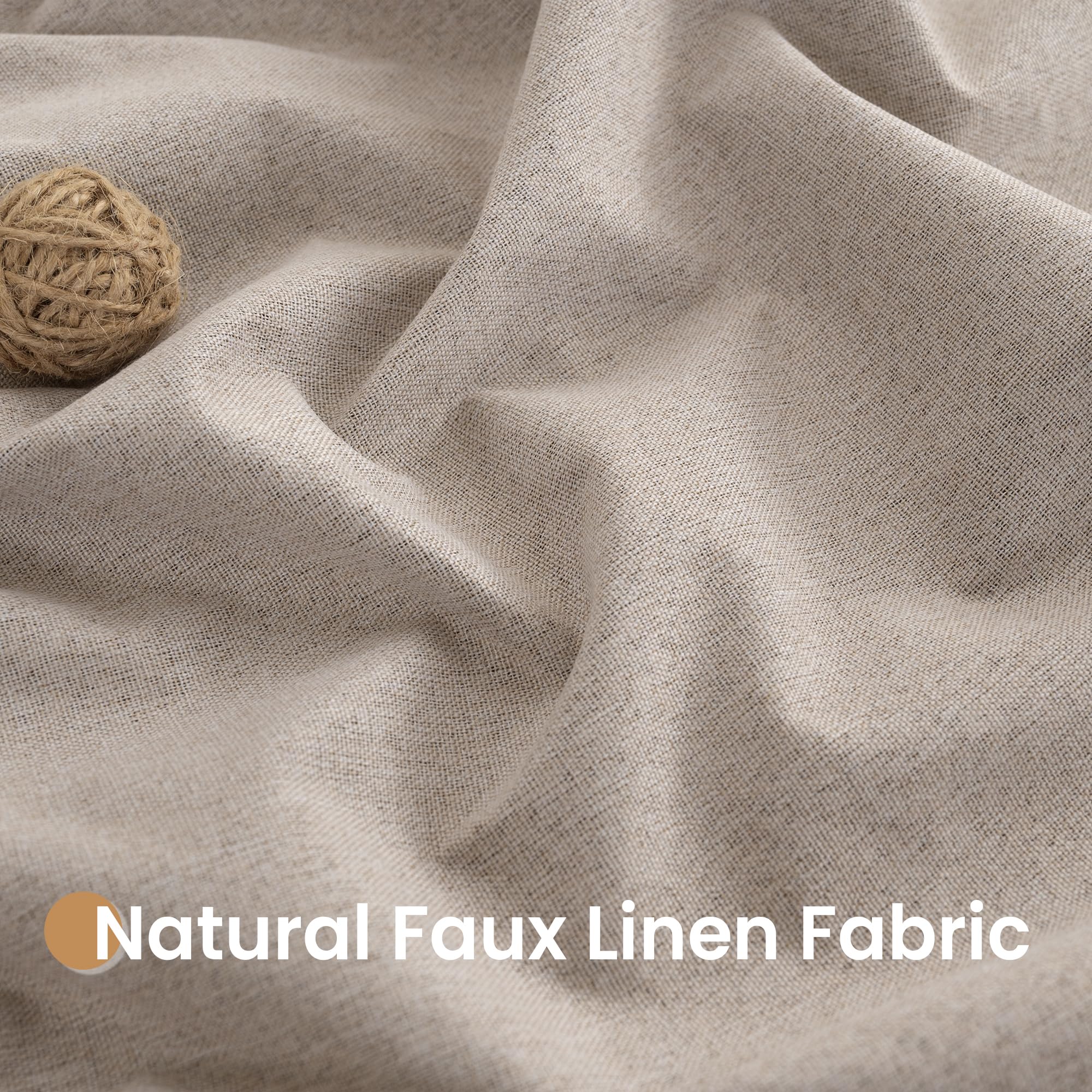 BGment linen-look textured fabric adds subtle warmth