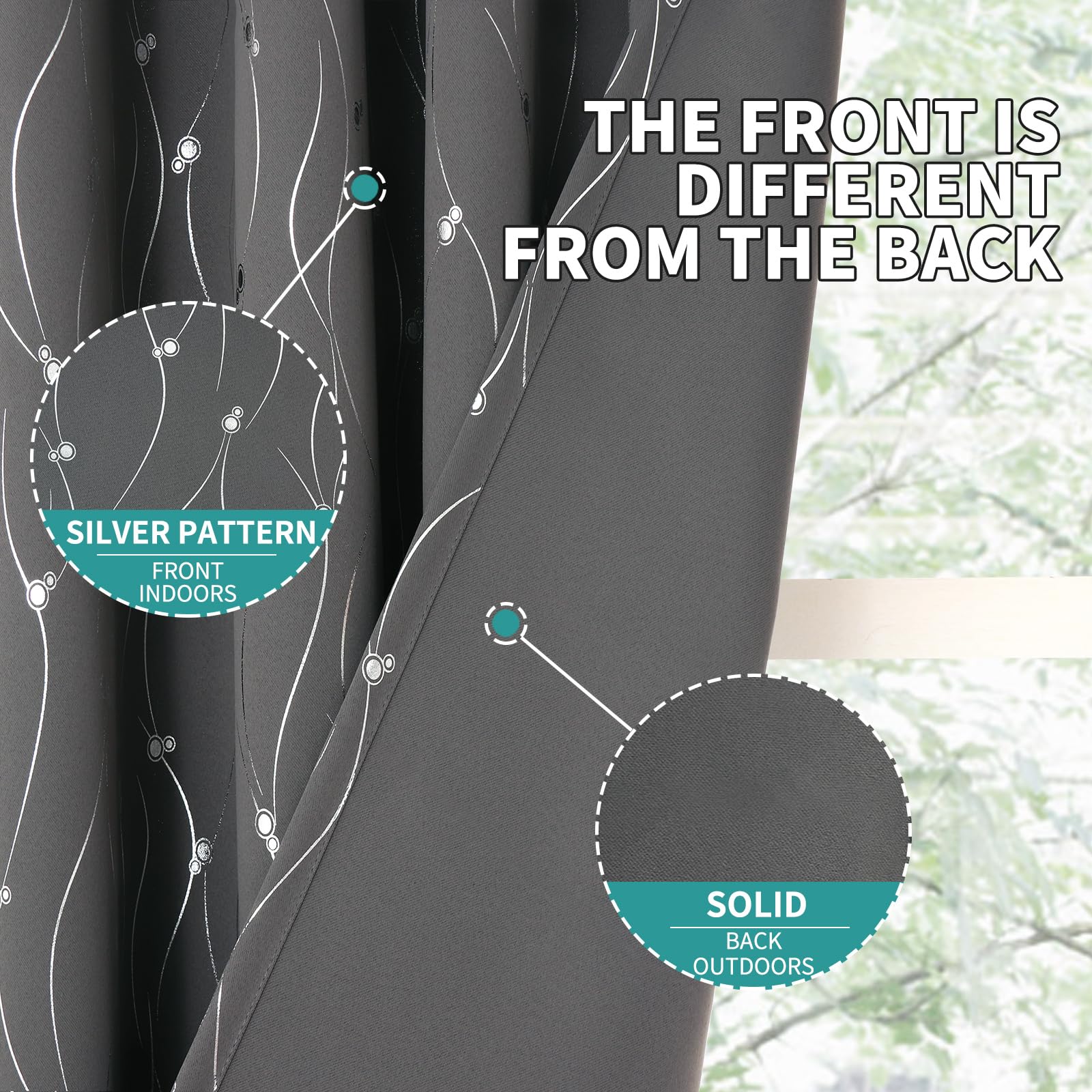 BGment thermal insulated drapes help balance room temperature and reduce energy use.