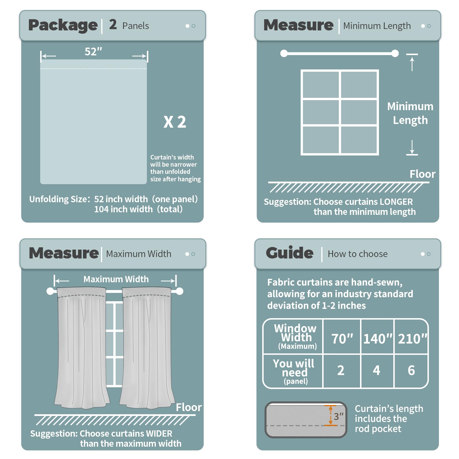 BGment two-panel wide draped curtains offering full window coverage.