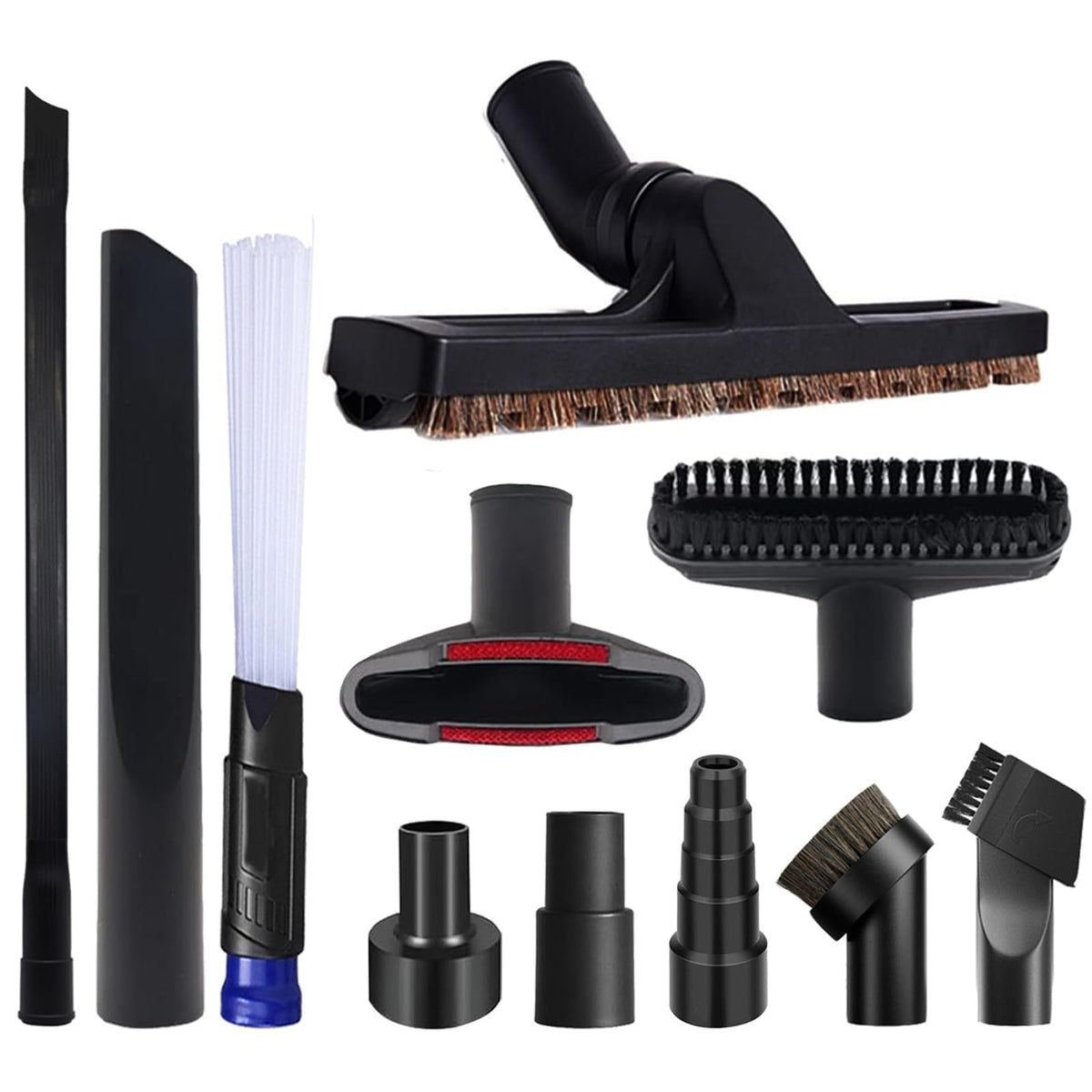 BGSIME universal vacuum attachments kit with versatile head for hard to reach corners