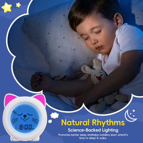 Seven levels of brightness to set bedtime mood
