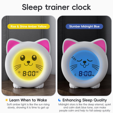 Rechargeable B&H clock for sleepovers and trips in use