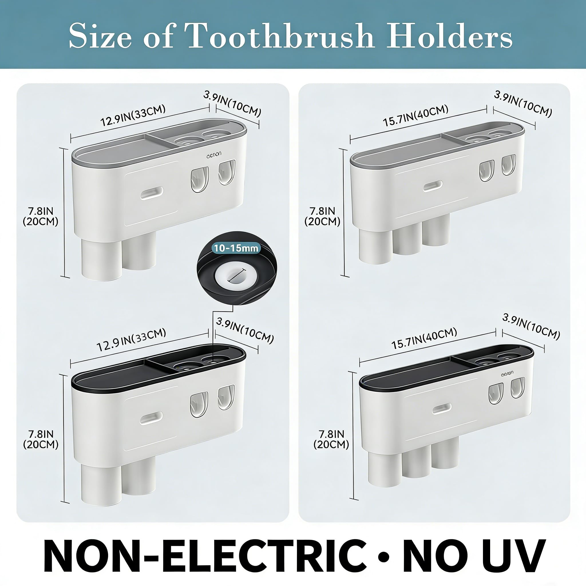 BHeadCat dual toothpaste dispensers minimize waste and mess.