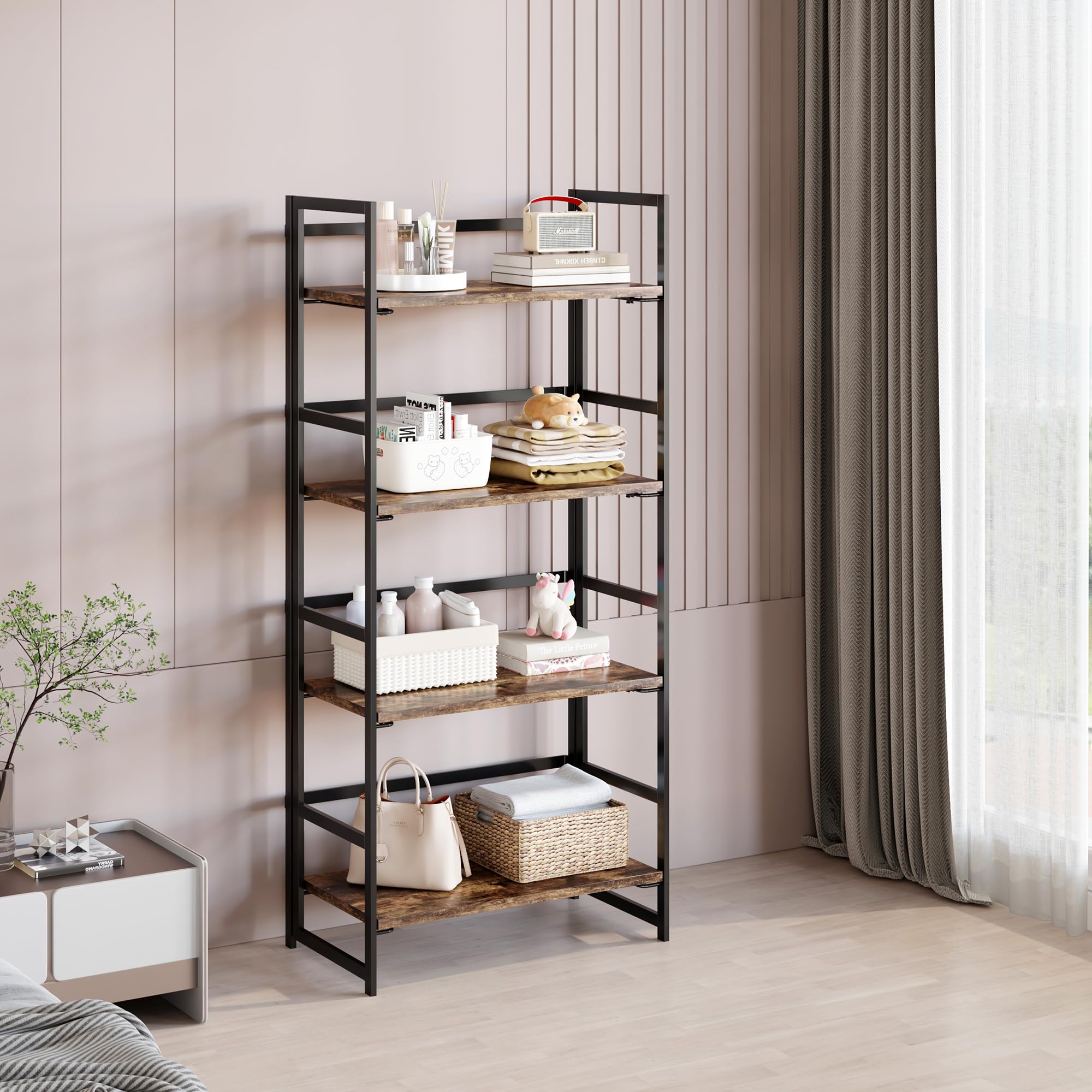 BHG Vintage folding shelf highlights durable construction for daily home use.
